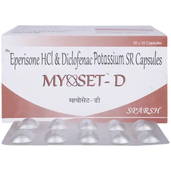 Myoset-D 150mg/100mg Capsule SR